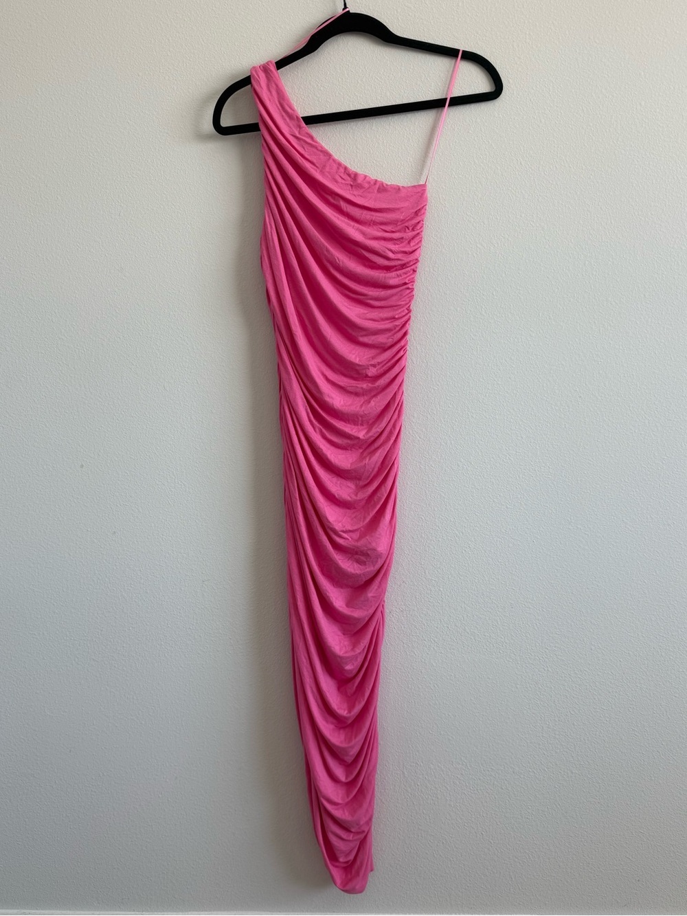 Endless Rose - Bodycon Pink One Shoulder Dress